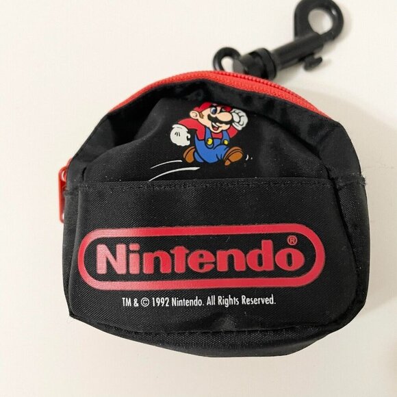 Vintage 1992 Nintendo Super Mario Micro Backpack Mini Bag Clip On - Picture 2 of 13